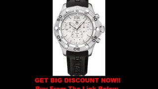 SPECIAL DISCOUNT TAG Heuer Men's CAF101F.FT8011 Aquaracer Rubber Band White Dial Watch