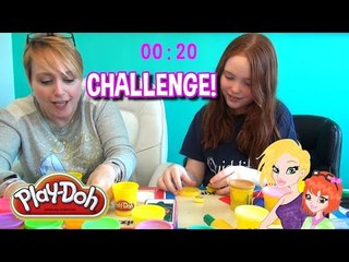 ♥ Play Doh Challenge Shopkins | Mommy and Gracie Show ♥