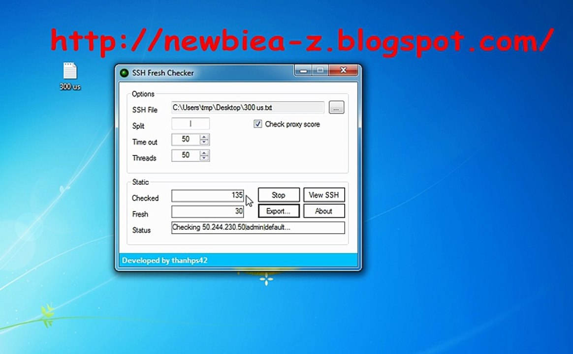 SSH Fresh Checker ( Check Fresh SSH , Country, State, City, Zip code...)