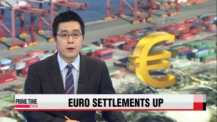 Trade settlements in euro rose in second quarter