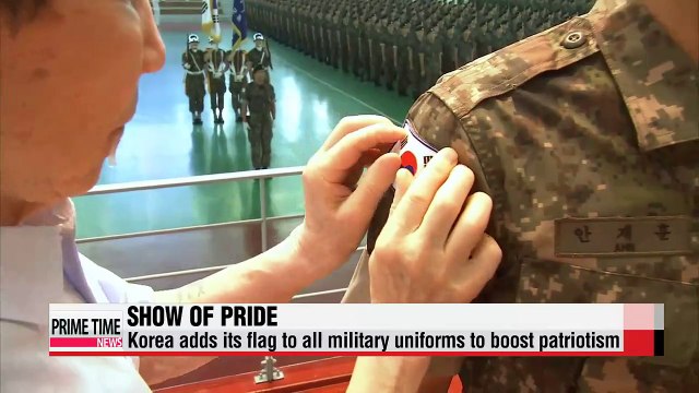 Korea adds its flag to all military uniforms to boost pride, patriotism