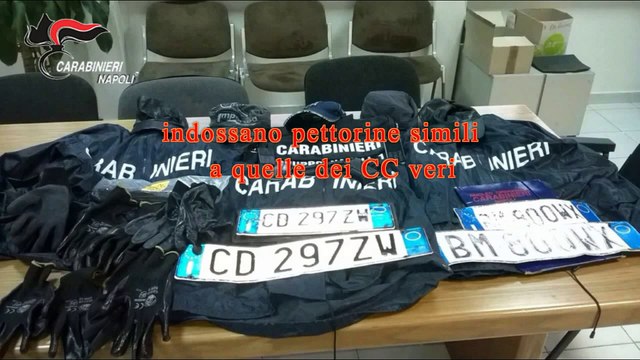Napoli - Finti carabinieri rapinavano abitazioni (29.07.15)
