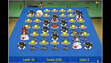 Tom and Jerry Show Cartoon Animation Food Free-For-All Game Play Walkthrough