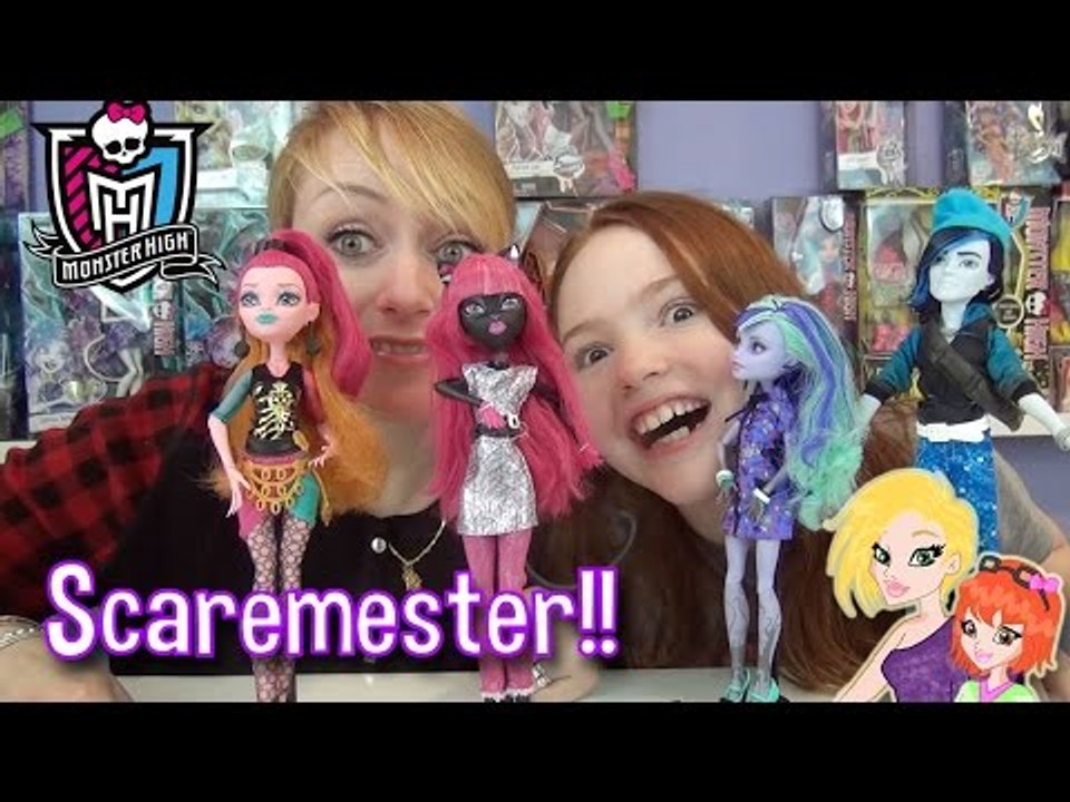 Monster High Scaremester Invisi Billy, Gigi, Twyla and Catty Noir Dolls  Review - video Dailymotion