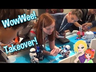 Gracie and Friends Invade the WowWee Toys  Booth at TTPM Holiday Showcase
