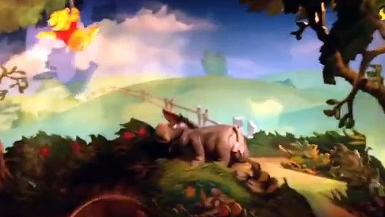 Service Dog on Winnie the Pooh Ride