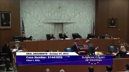 Chan v Ellis: GA Supreme Ct Oral Argument [Pt.2of5] Eugene Volokh