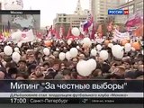 Protests in Moscow. News on Russian TV. 24/12/2011