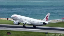 Airbus A330 Dragonair Landing in Hong Kong Airport. Flight KA663 reg: B-HLA. Plane Spotting