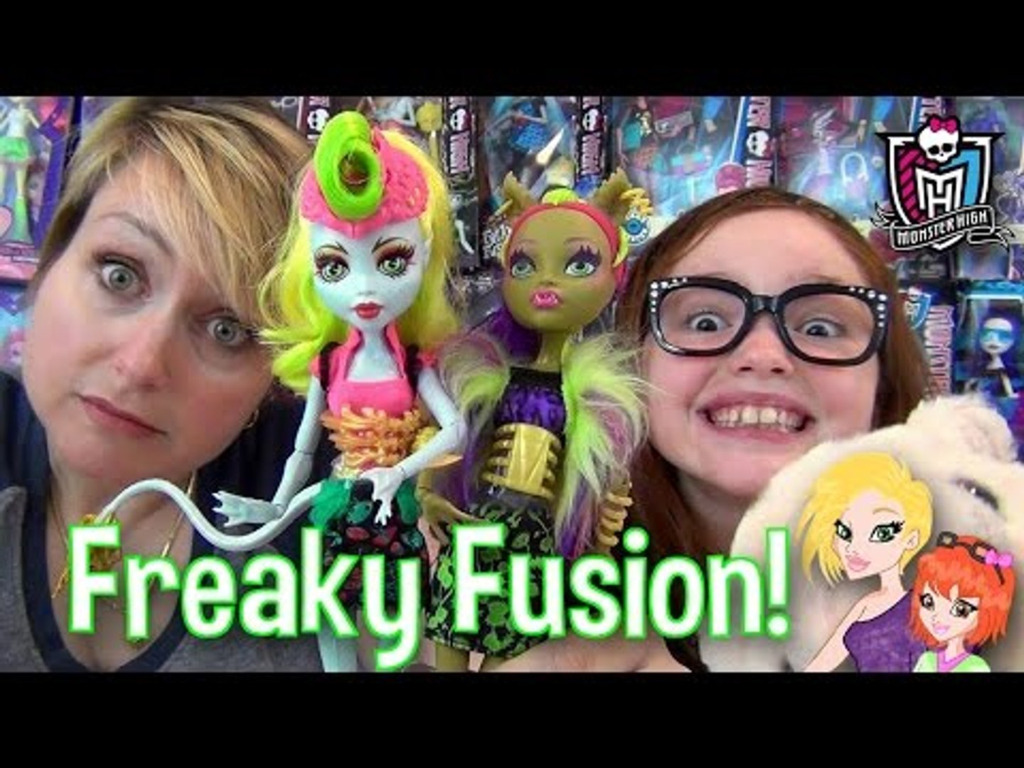 Monster High Freaky Fusion Clawvenus and Lagoonafire Dolls Review