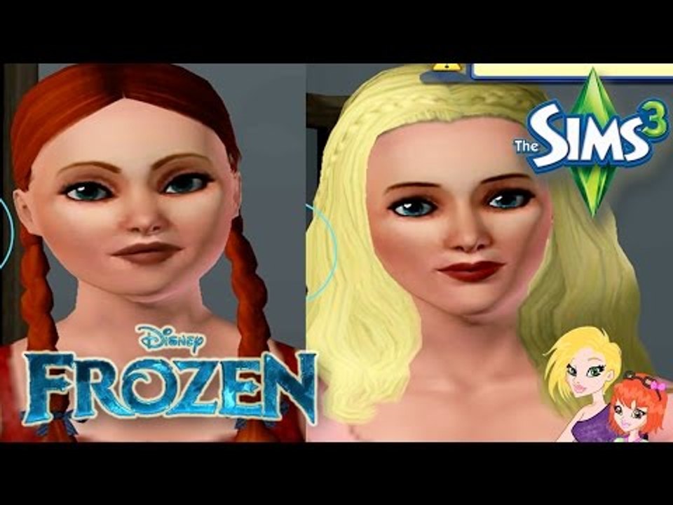 Making Disney Frozen Elsa and Anna Sims in Sims3
