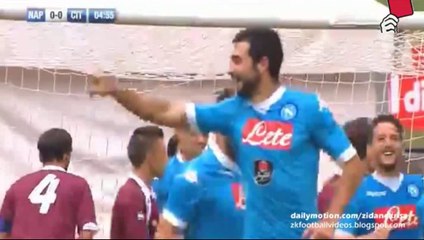 Raúl Albiol 1:0 | Napoli v. Cittadella - Friendly 29.07.2015