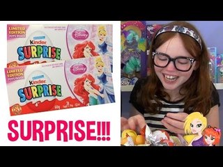 Disney Princess Chocolate Surprise Eggs Opening | Kinder