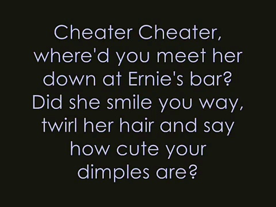 Cheater Cheater- Joey and Rory w\ lyrics. Studio version