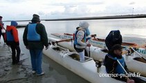 Traversée de la baie de Somme en va'a