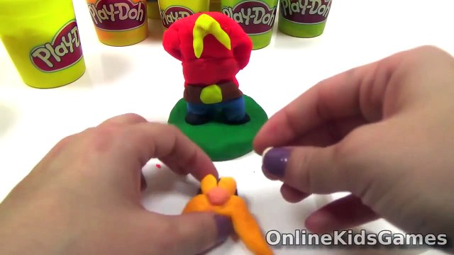 Play Doh Bugs Bunny vs Yosemite Sam Playdough Cartoons Creations