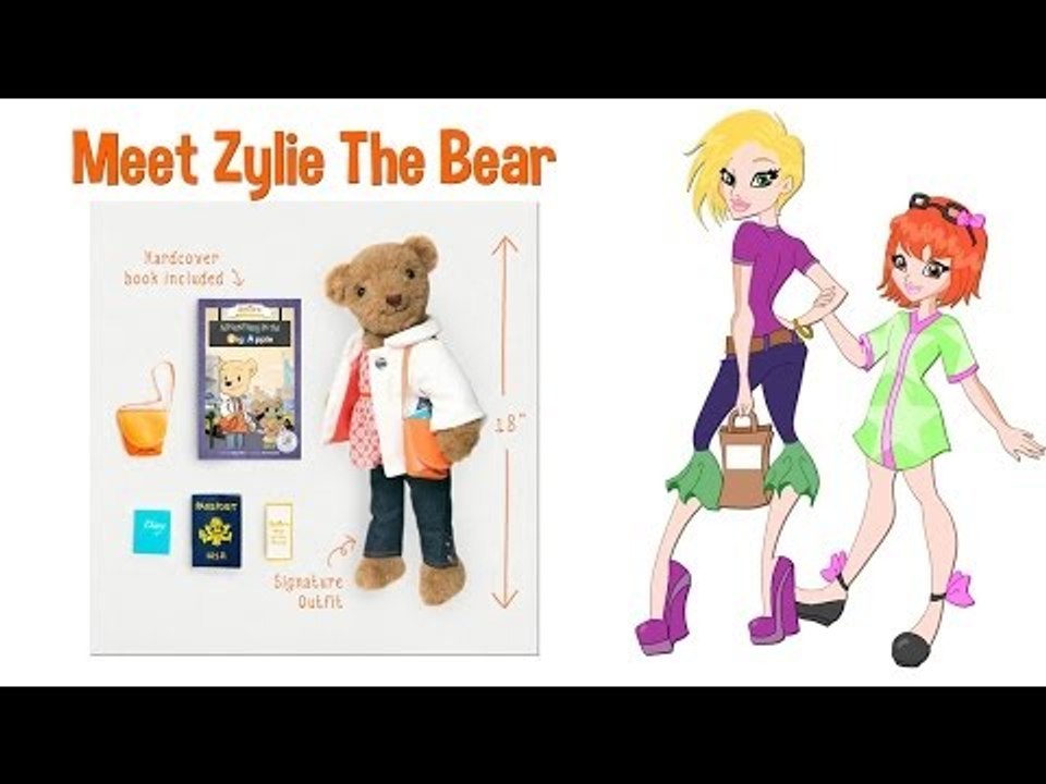 The Doll Hunters Meet Zylie the Bear - A Teddy Bear Who Can Wear 18" Doll Clothes!