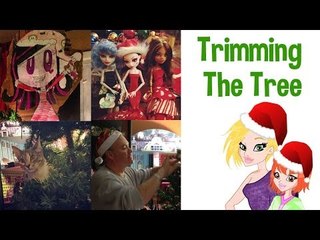 Trimming the Christmas Tree Doll Hunters Style - Family Vlog