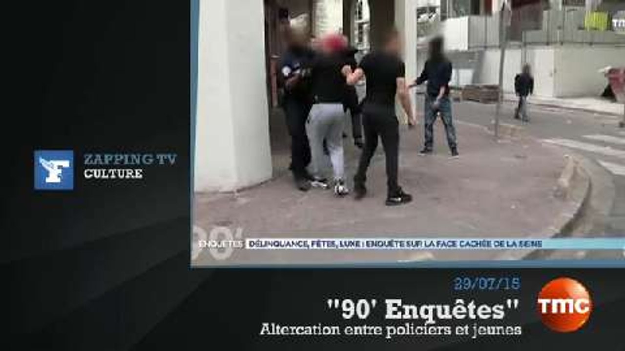 Zapping TV : bagarre entre jeunes et policiers...