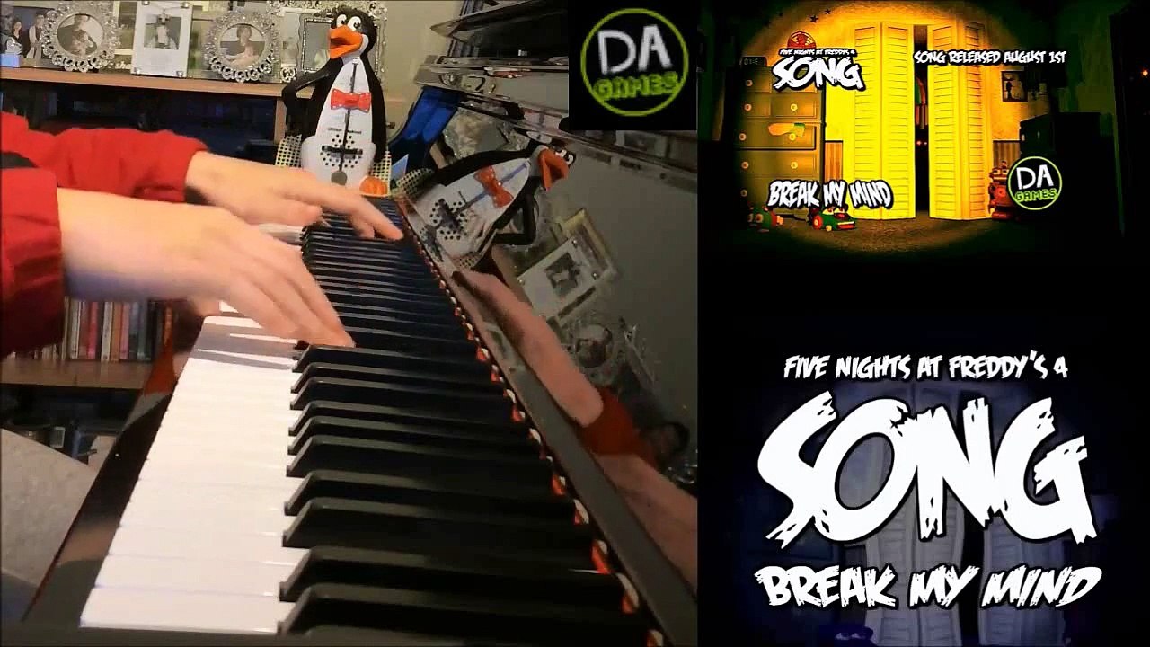 FIVE NIGHTS AT FREDDY'S 4 SONG - DAGames - Break My Mind (Advanced Piano Cover)