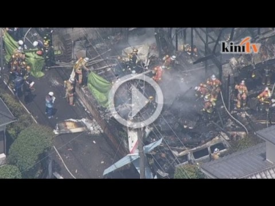 Three dead as small plane crashes into Tokyo suburb
