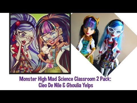 Monster High Classroom Partners Mad Science Cleo De Nile and Ghoulia Yelps Doll Review