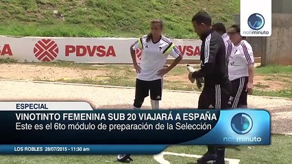 Así se prepara La Vinotinto femenina sub 20 para viajar a España