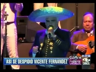 Así se despidió Vicente Fernández de Colombia