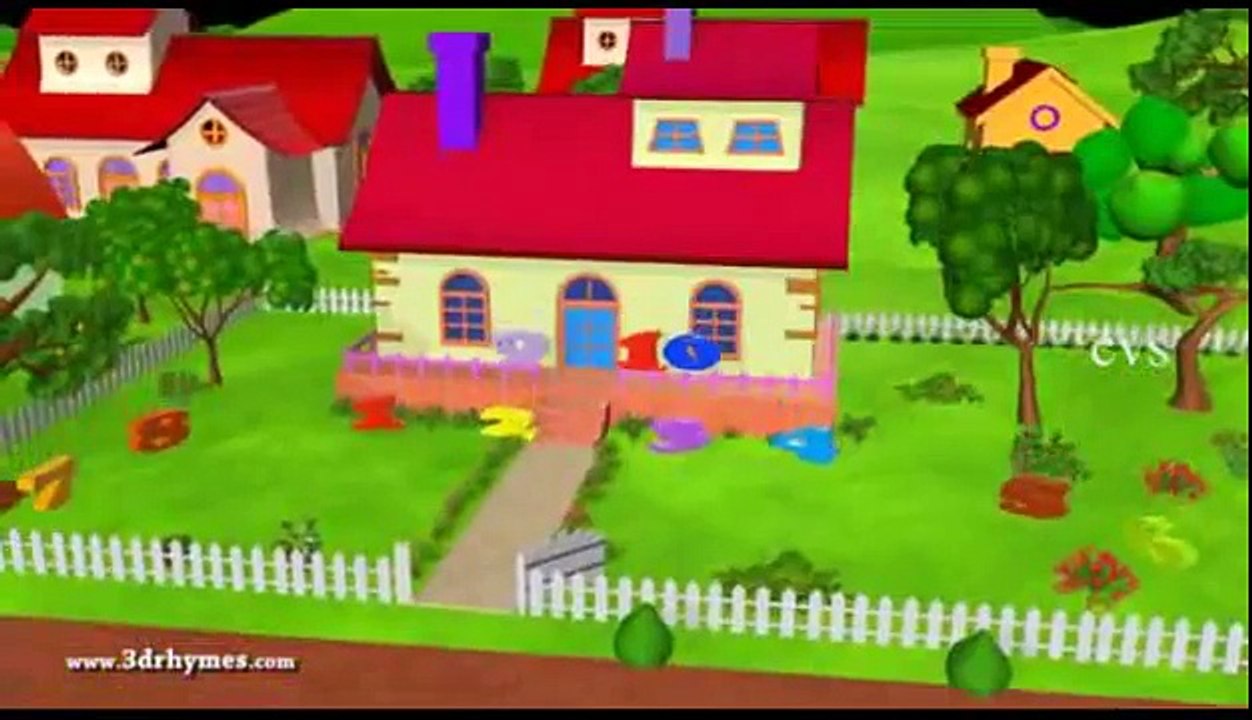 One Two buckle my shoe   3D Animation English nursery rhyme for children