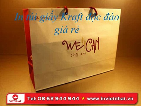 In túi giấy Kraft độc đáo, giá rẻ