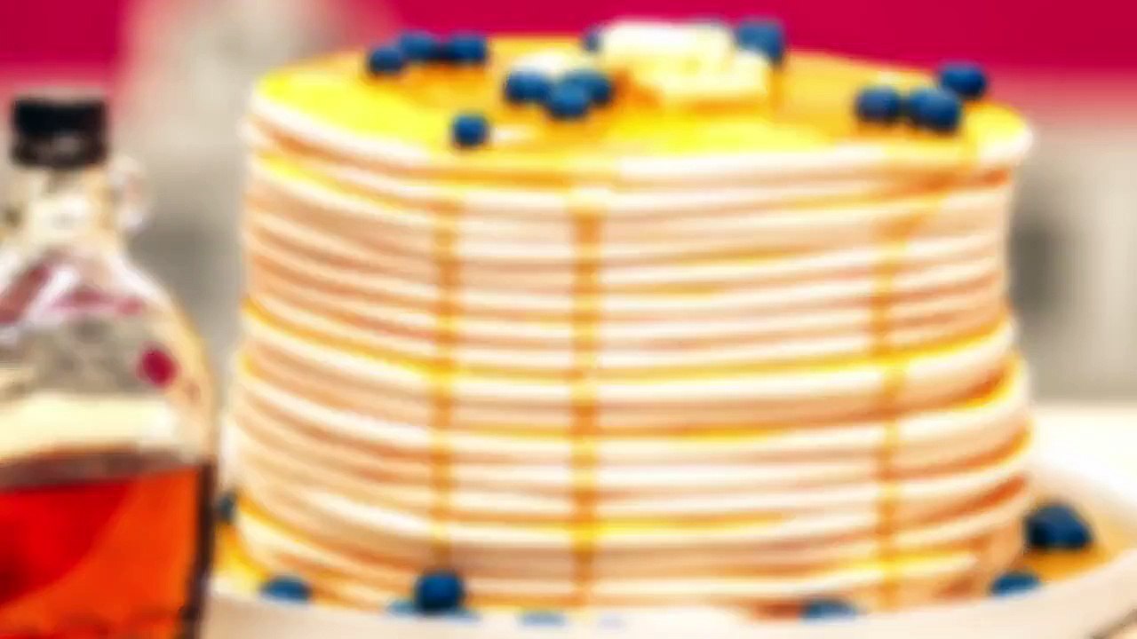 How to Cake PanCAKES for FAT TUESDAY! Vanilla Cake, Blueberry Jam and Maple-Infused Buttercream