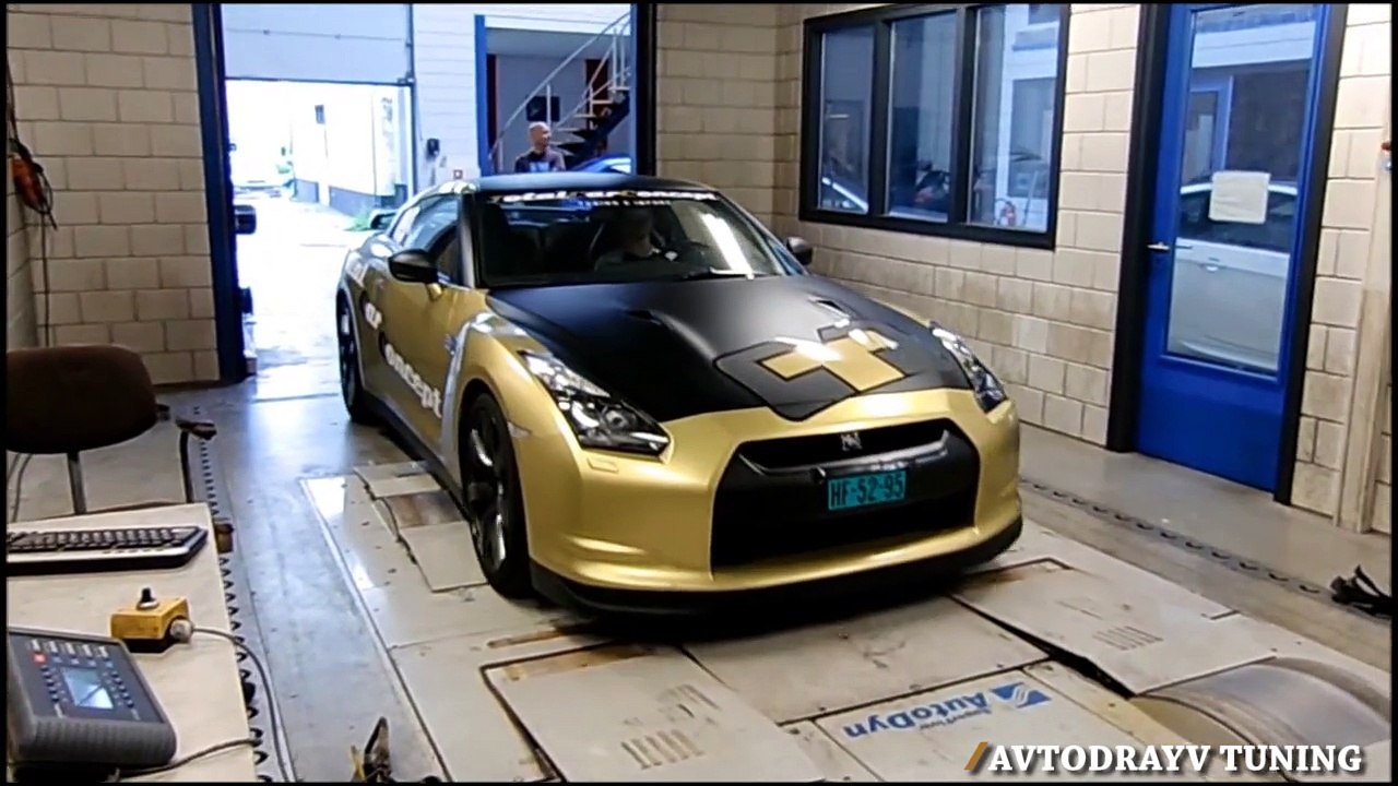 Обзор  Превращение в монстра - [ Nissan GT-R Switzer P800 HP  Dyno ]