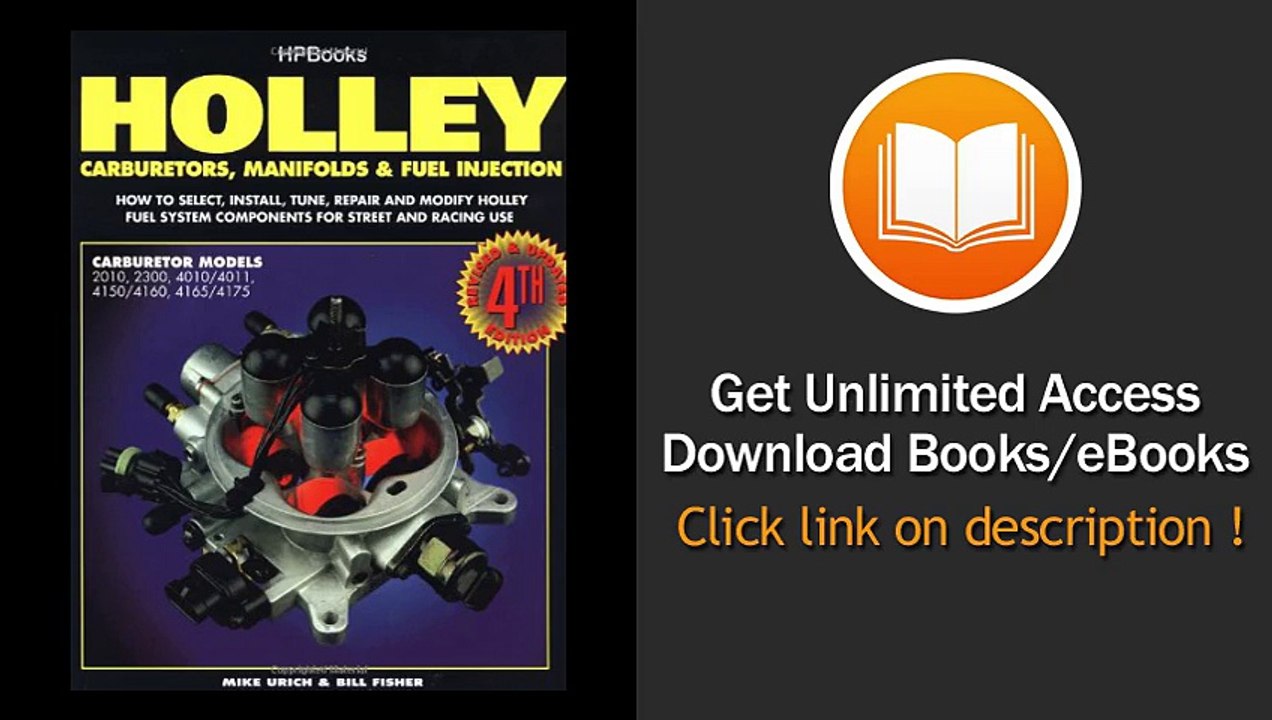 [Download PDF] Holley Carburetors Manifolds and Fuel Injection