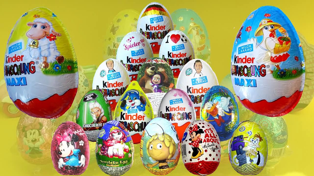 30 x Kinder Surprise eggs Mickey Mouse Маша и Медведь my little pony Star Wars Filly