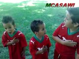 Children singing the national anthem of Morocco - L´hymne national du maroc