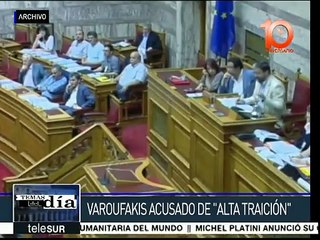 Grecia: acusan de "alta traición" a ex ministro de Finanzas Varoufakis
