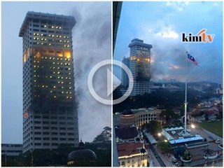 Tingkat 10 Menara 2 Bukit Aman terbakar