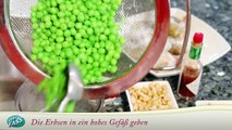 Lecker Kochen: Gegrillte Garnelen mit Erbsen-Minzcreme | VOM FASS