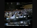 Izetbegović response to Karadžić warnings of genocide if Bosnia declares independence