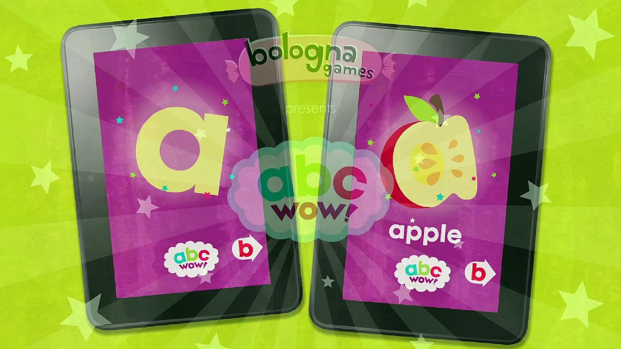 abc WOW!  ---  Kids' Alphabet Flash Cards and Letters Song ---