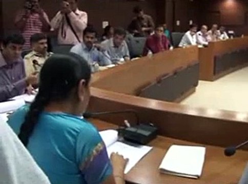Mehsana Gujarat CM holds meeting on flood hit North Gujarat