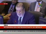 Representante De México Ante OEA Respaldó Las Instituciones Democráticas De Honduras