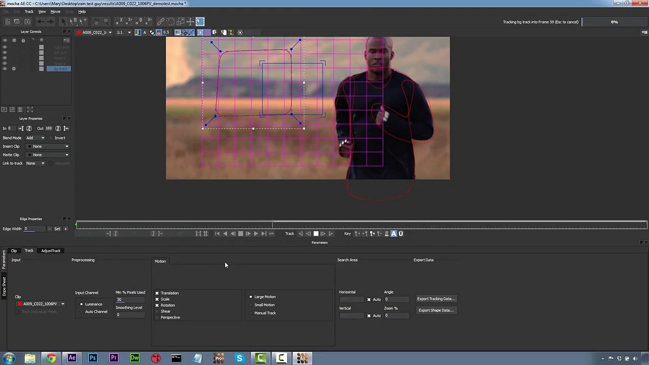 Tutorial: "Make it Rain" with Boris FX and mocha AE (After Effects version)