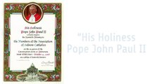 Hebrew Catholics: Papal Blessing 1998 (Pope John Paul II) to Association of Hebrew Catholics