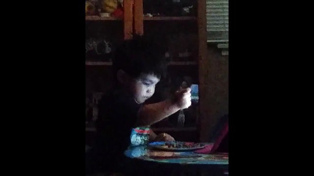Boy really hates beans