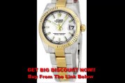 PROMO Rolex Datejust White Index Dial Oyster Bracelet Two Tone Unisex Watch 178273WSO