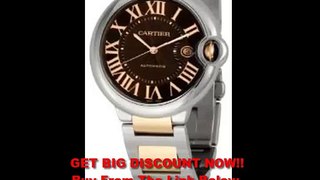 BEST BUY Cartier Men's W6920032 Ballon Bleu Chocolate Brown Dial Watch
