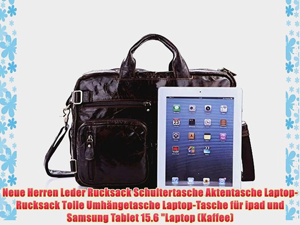 Neue Herren Leder Rucksack Schultertasche Aktentasche Laptop-Rucksack Tolle Umh?ngetasche Laptop-Tasche