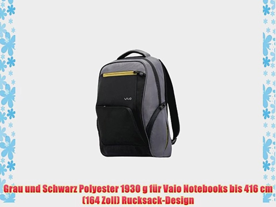 Sony EMB06 VAIO Notebook-Rucksack bis 416 cm (164 Zoll) schwarz/grau