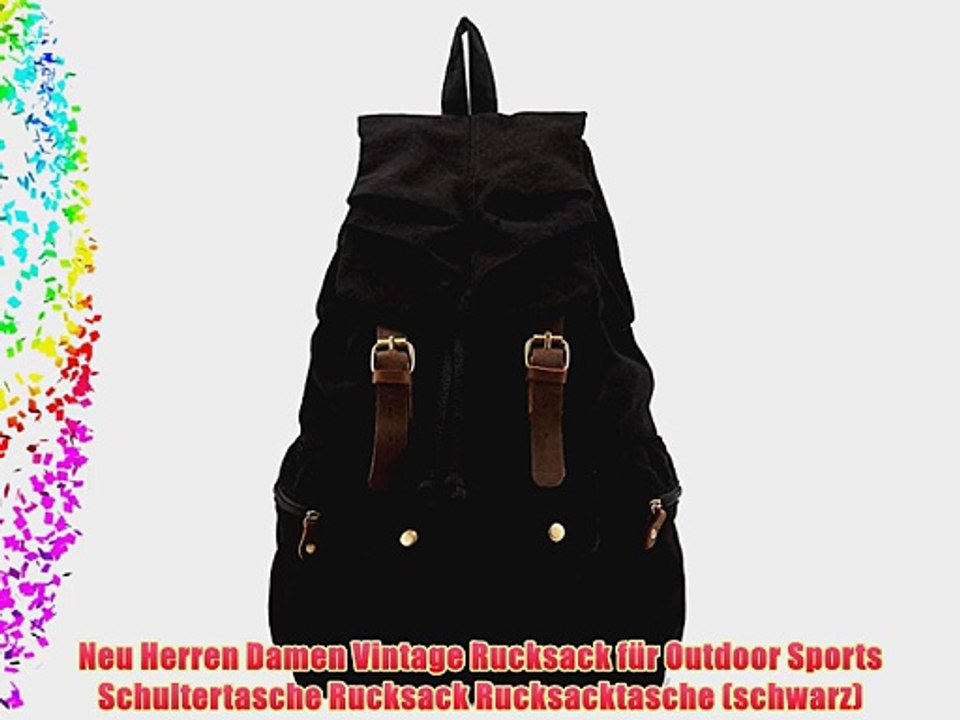 Neu Herren Damen Vintage Rucksack f?r Outdoor Sports Schultertasche Rucksack Rucksacktasche
